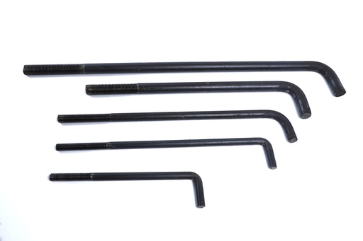 [PT-0038] PERNOS 1" X  20" X 4" ACERO NEGRO (ESTANDAR)